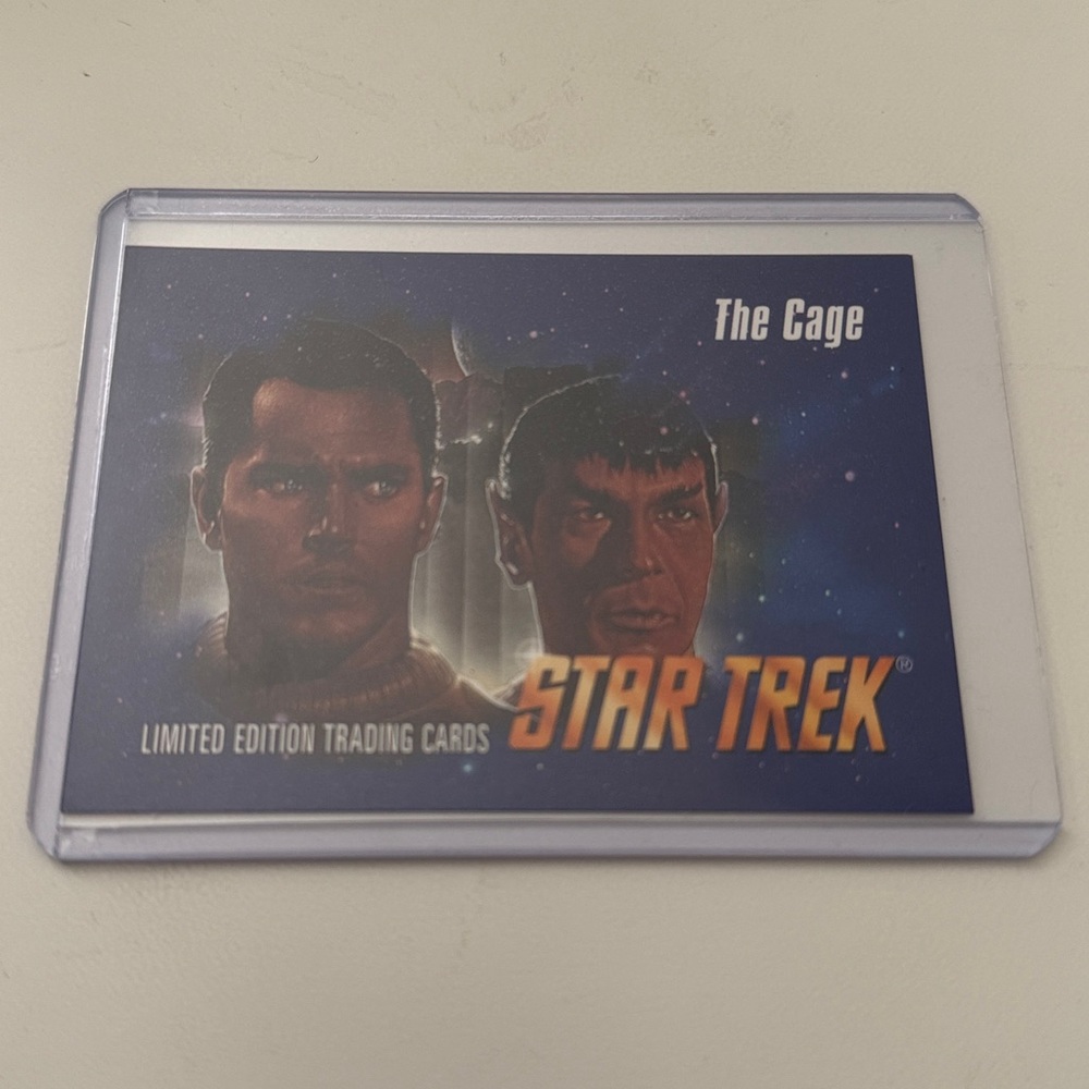 1993 Skybox Star Trek Video VHS Insert Card #1 The Cage (The Original Series)